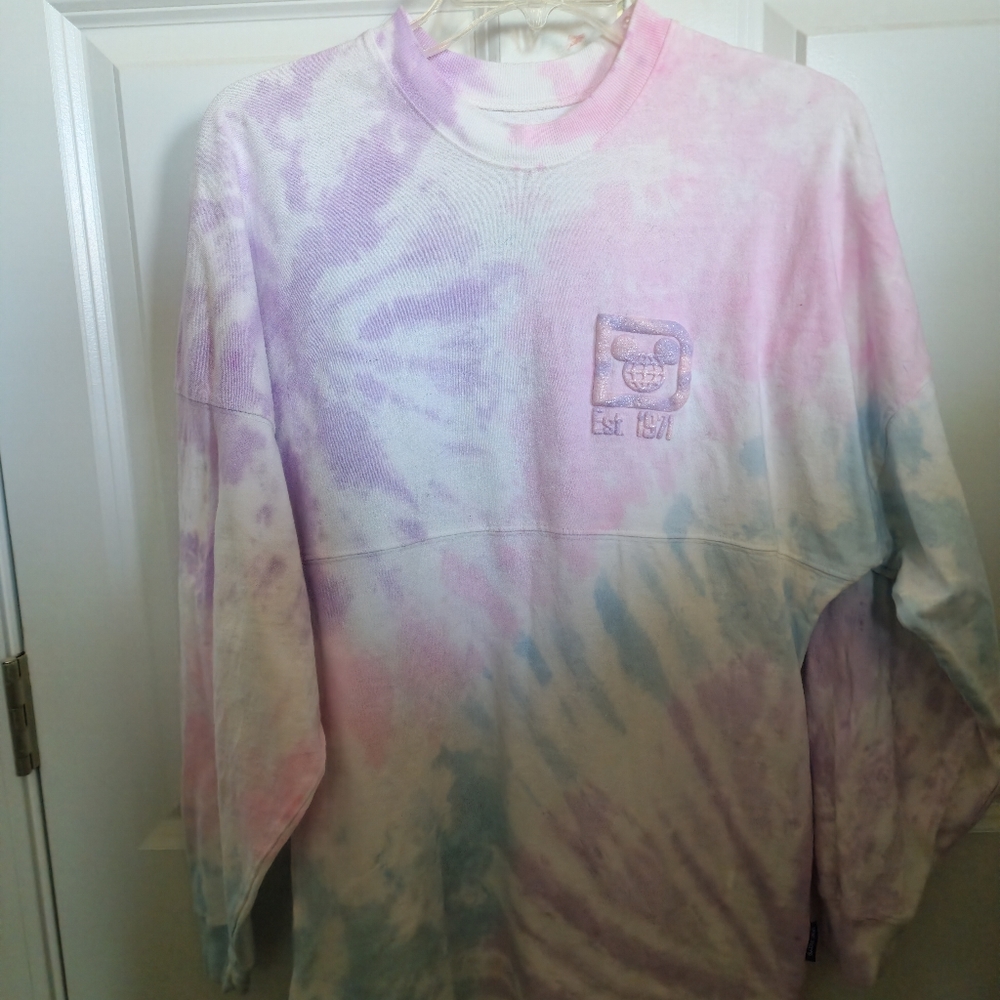 Walt Disney World Pastel Tie Dye Pink/Purple Spirit Jersey XS